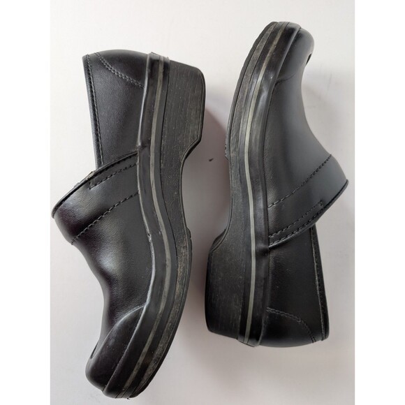 Dansko Volley Black Leather Rubber Bumper Toe 8.5 US 39 EU Comfort Professional - Picture 9 of 14